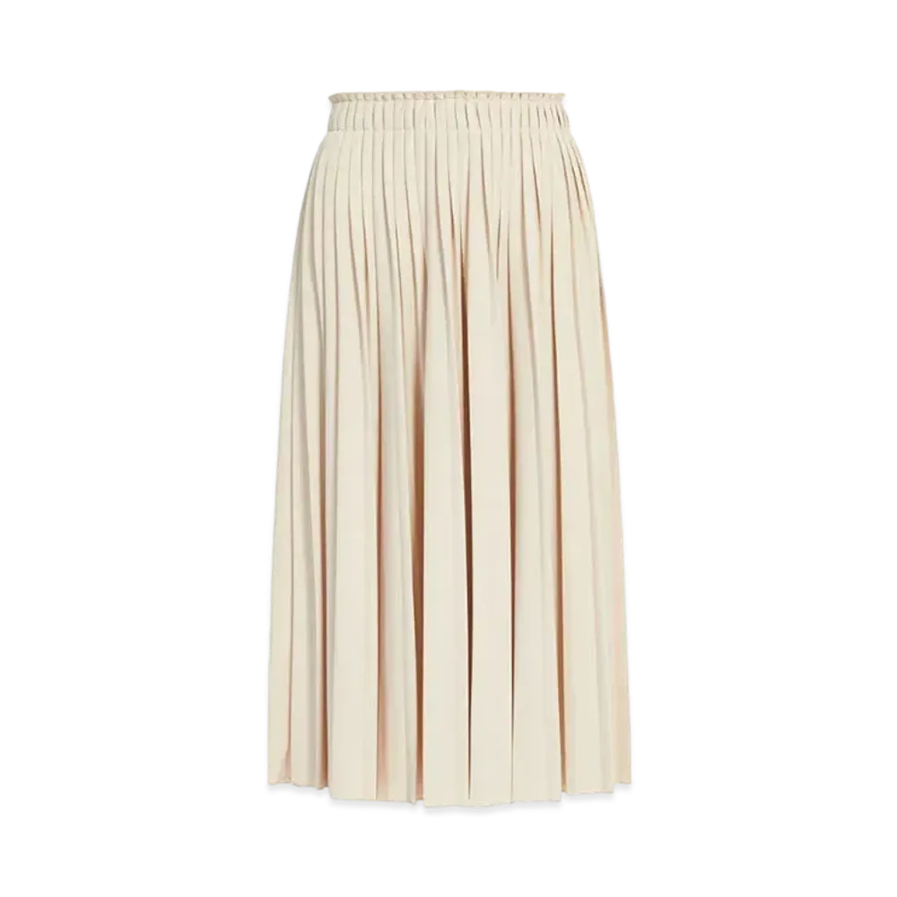Max Mara Chrysanthemum Pleated Crepe Jersey Skirt "Sand"