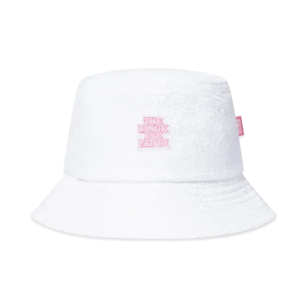 BlackEyePatch OG Label Pile Bucket Hat "White"