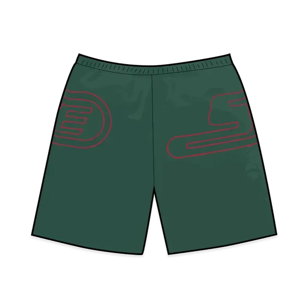 Supreme Big Logo Nylon Short "Green"