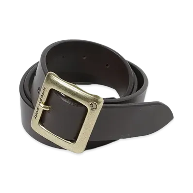 RATS LEATHER BELT "BROWN"