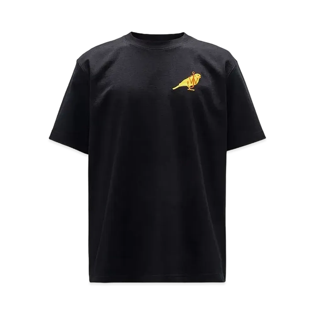 JW ANDERSON Canary Embroidery T-shirt "Black"