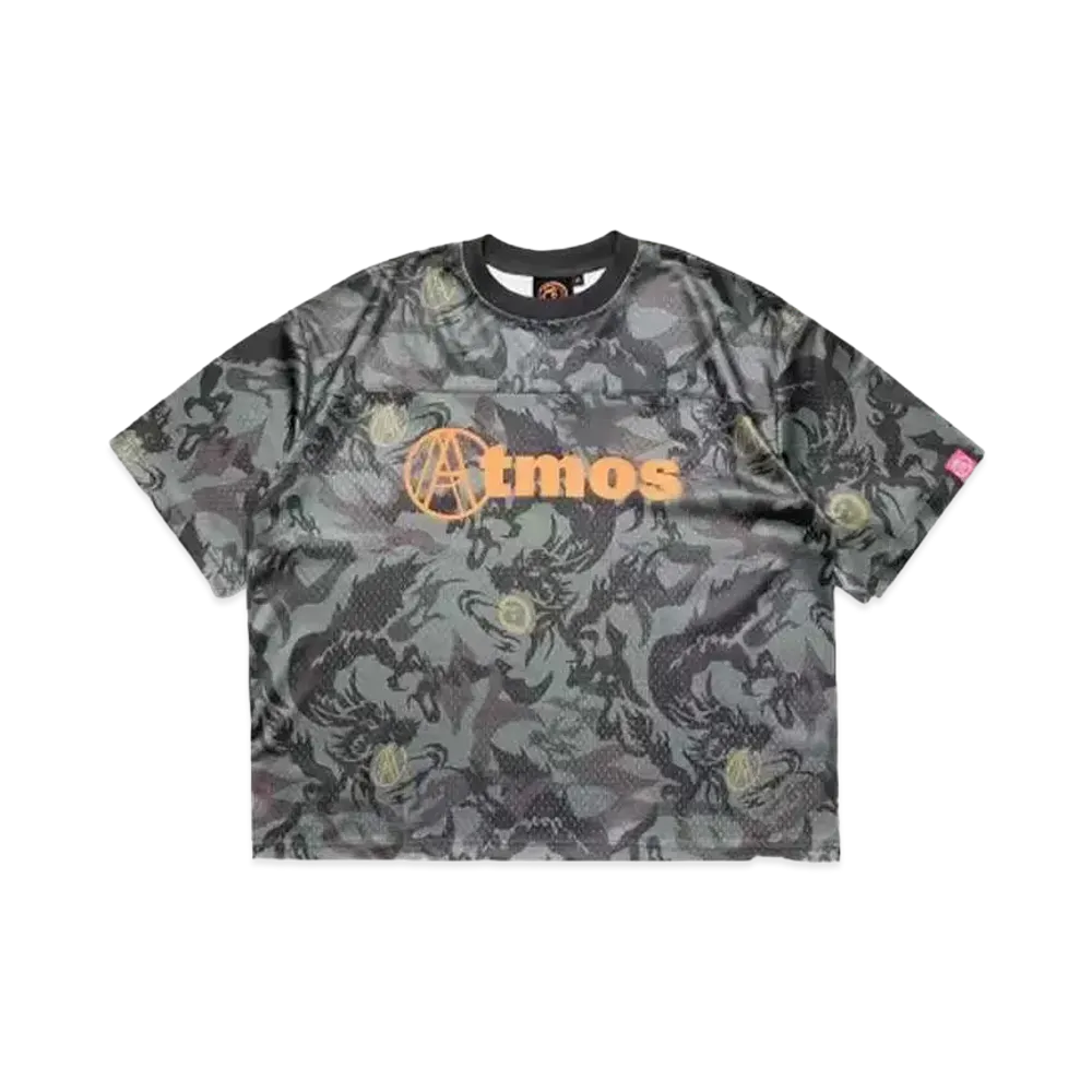 Atmos x AGAINST LAB. Year Of The Dragon Camo Mesh Tee "Green"