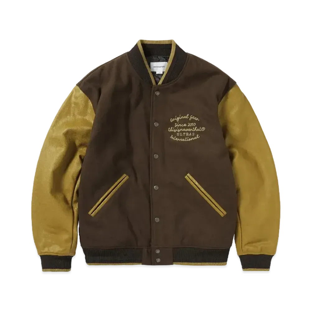 thisisneverthat Ultras Varsity Jacket "Brown"