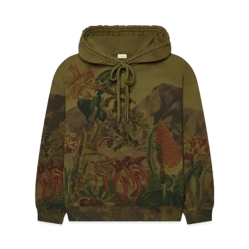 DRIES VAN NOTEN Loose Fit Hoodie "Khaki"
