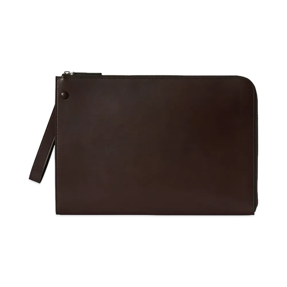 The Row Women's Leather Large Wristlet Wallet "Amaranto"