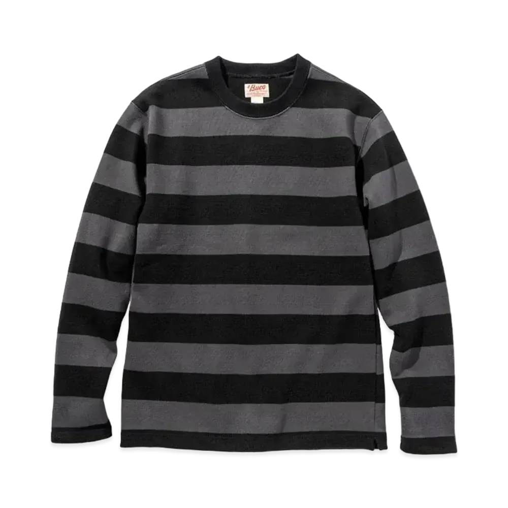 THE REAL McCOY'S Buco Stripe Racing Jersey "Grey"