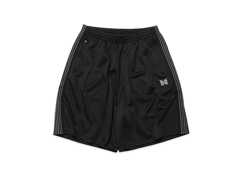 NEEDLES x LOFTMAN 50th H.D. Track Short Poly Smooth "Black"