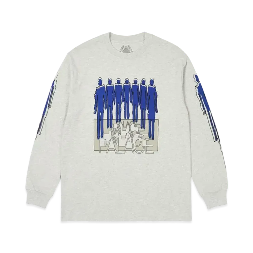 PALACE Repeater Longsleeve "Grey Marl"