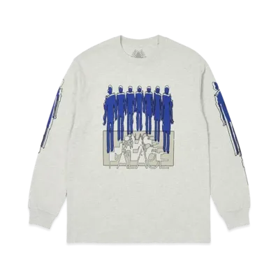 PALACE Repeater Longsleeve "Grey Marl"