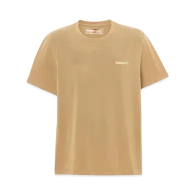 Timberland Men's Short Sleeve Polartec Quick Dry Breathable Fabric Tee "Light Wheat Boots"