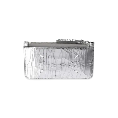 Maison Margiela Broken Mirror Zip Card Holder "Silver"