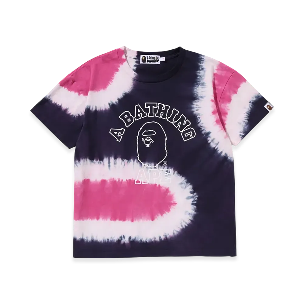 A BATHING APE Hand Dye Wide Tee "Multi"