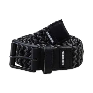 NEIGHBORHOOD BRAID / P-BELT "Black Charcoal"
