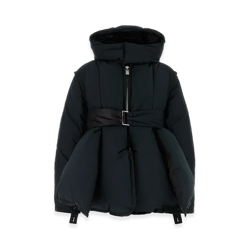 sacai Women's Rip Stop Padded Blouson "Black"