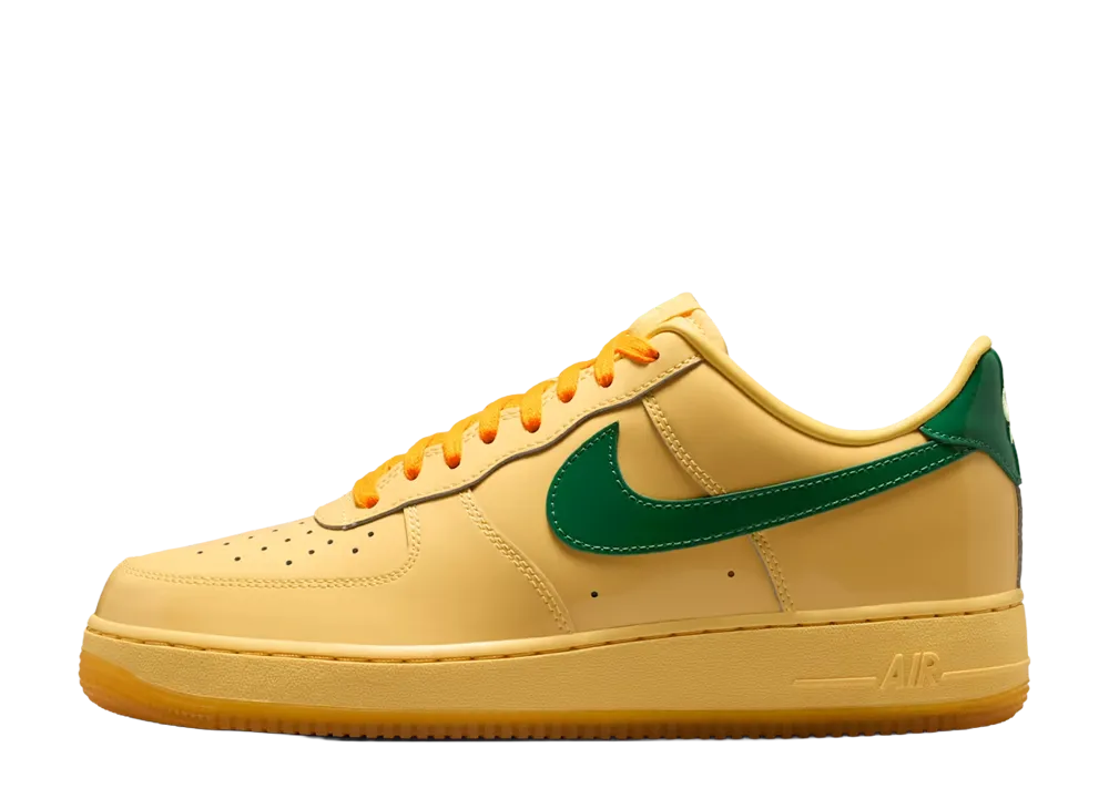 Nike Air Force 1 Low Patent Leather "Topaz Gold/Light Laser Orange"