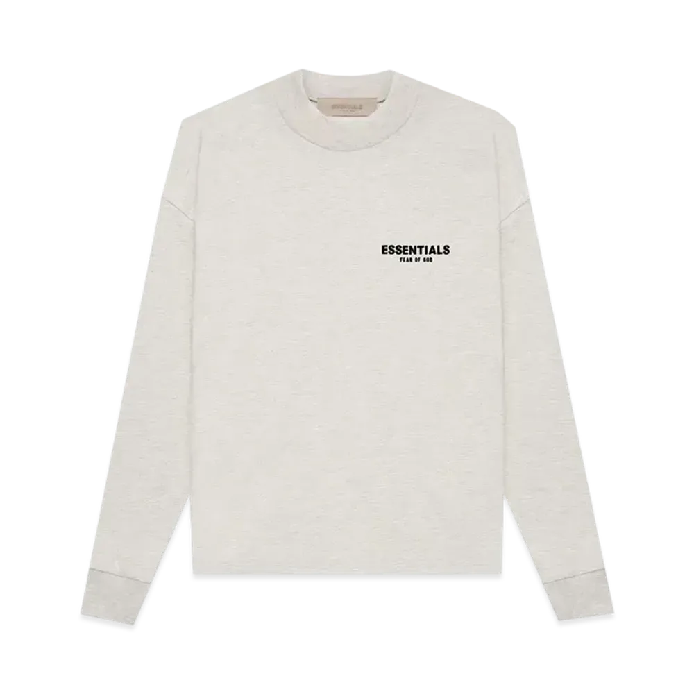 FEAR OF GOD ESSENTIALS L/S Tee "Light Oatmeal"