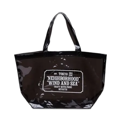 NEIGHBORHOOD NHWDS / P-BEACH BAG "Black"