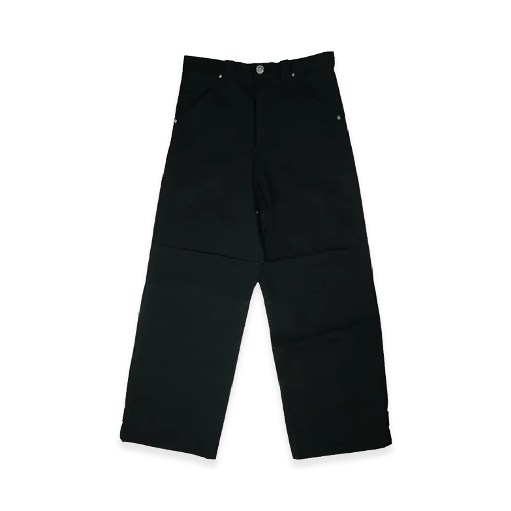 Chrome Hearts Street Sweeper Cross Button Denim Pants "Black"