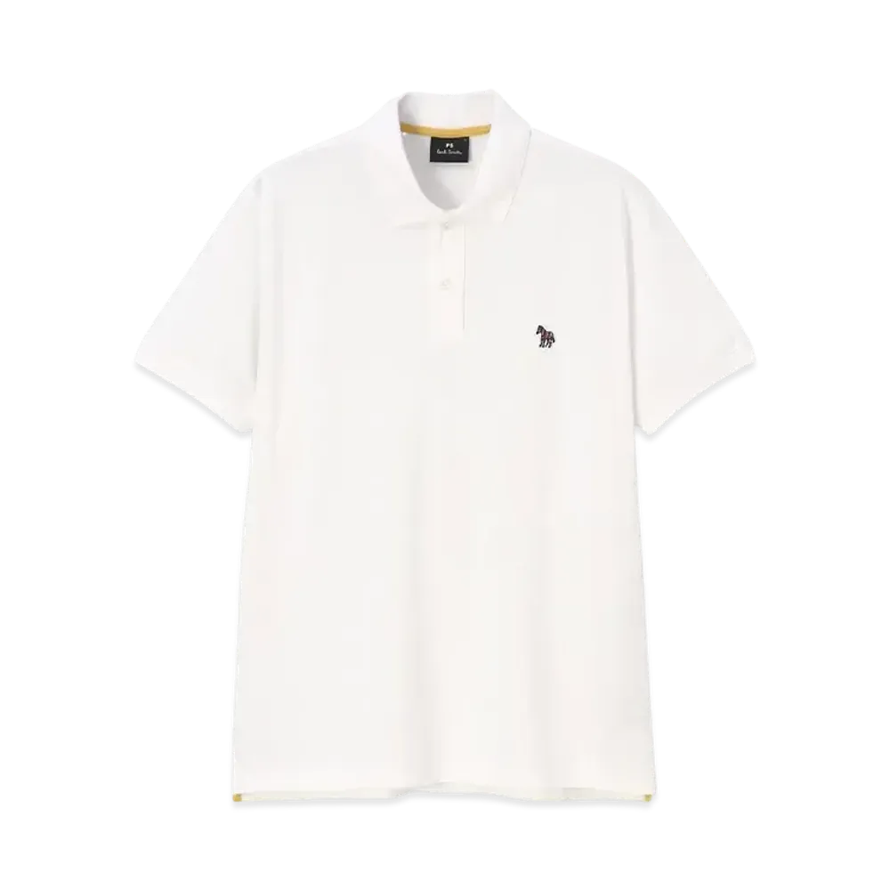 Paul Smith Zebra Patch Polo Shirt "White"