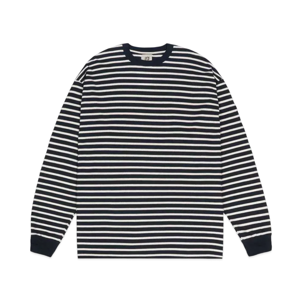NNBF L/S BODER T-SHIRTS "NAVY"