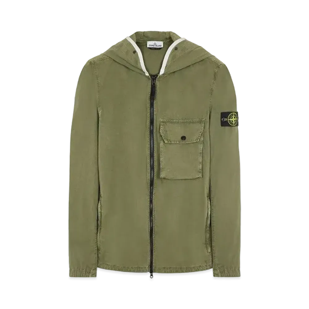 Stone Island 114WN BRUSHED COTTON CANVAS_'OLD' EFFECT "Sage Green"