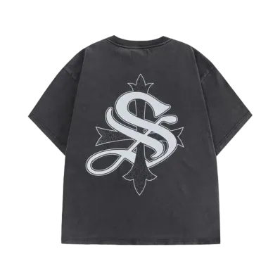 SUPPLIER Vintage Wash Cross Tee "Black"