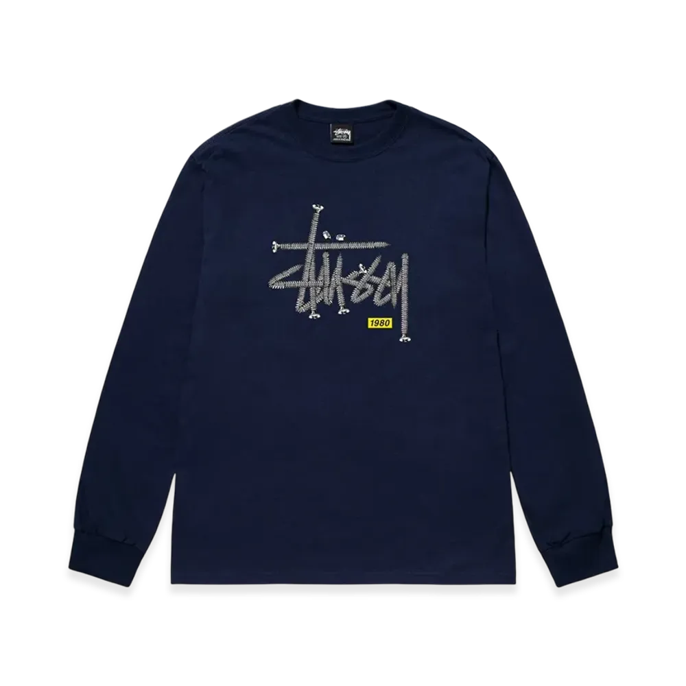 Stussy Hardware LS Tee "Navy"