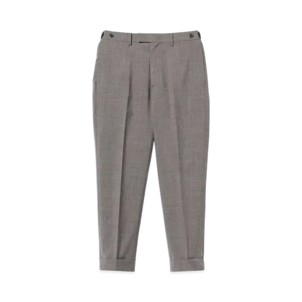 BEAMS IVY Trousers AnkleCut Combat Wool Tropical "Gray"