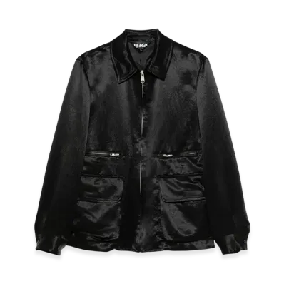 BLACK COMME des GARCONS Satin Jacket "Black"