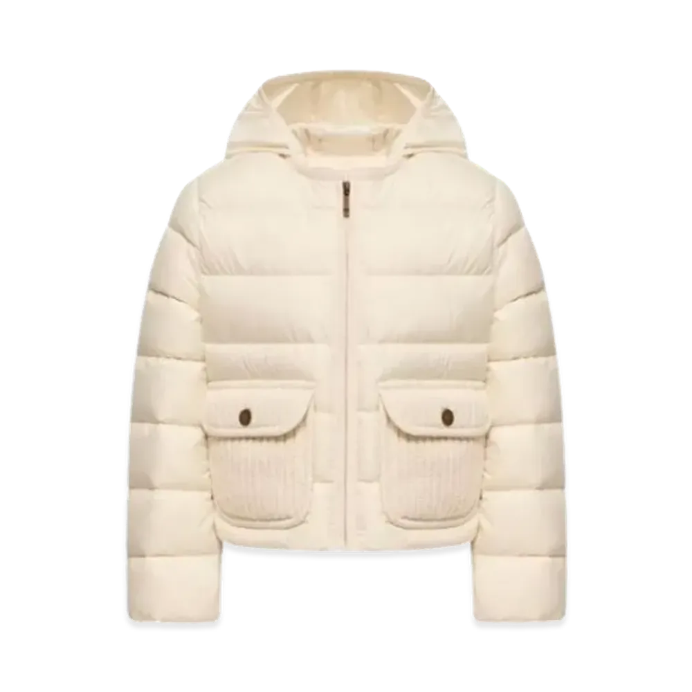MONCLER Kids Down Jackets "White Ivory"