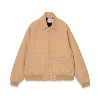 Carhartt WIP Stanton Jacket "Dusty H Brown(Stone Washed)"