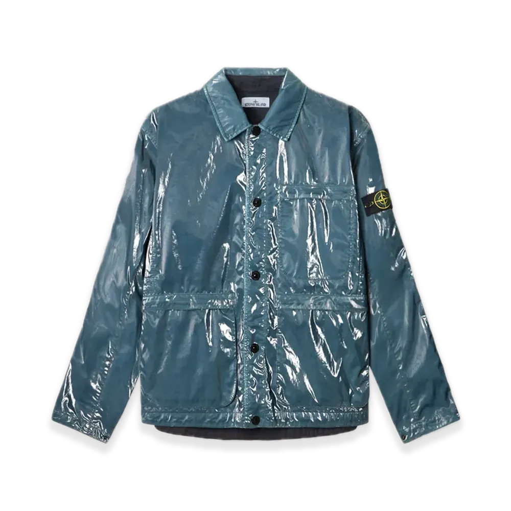 Stone Island 4100065 Mussola Prismatica Pietra "Navy Blue"
