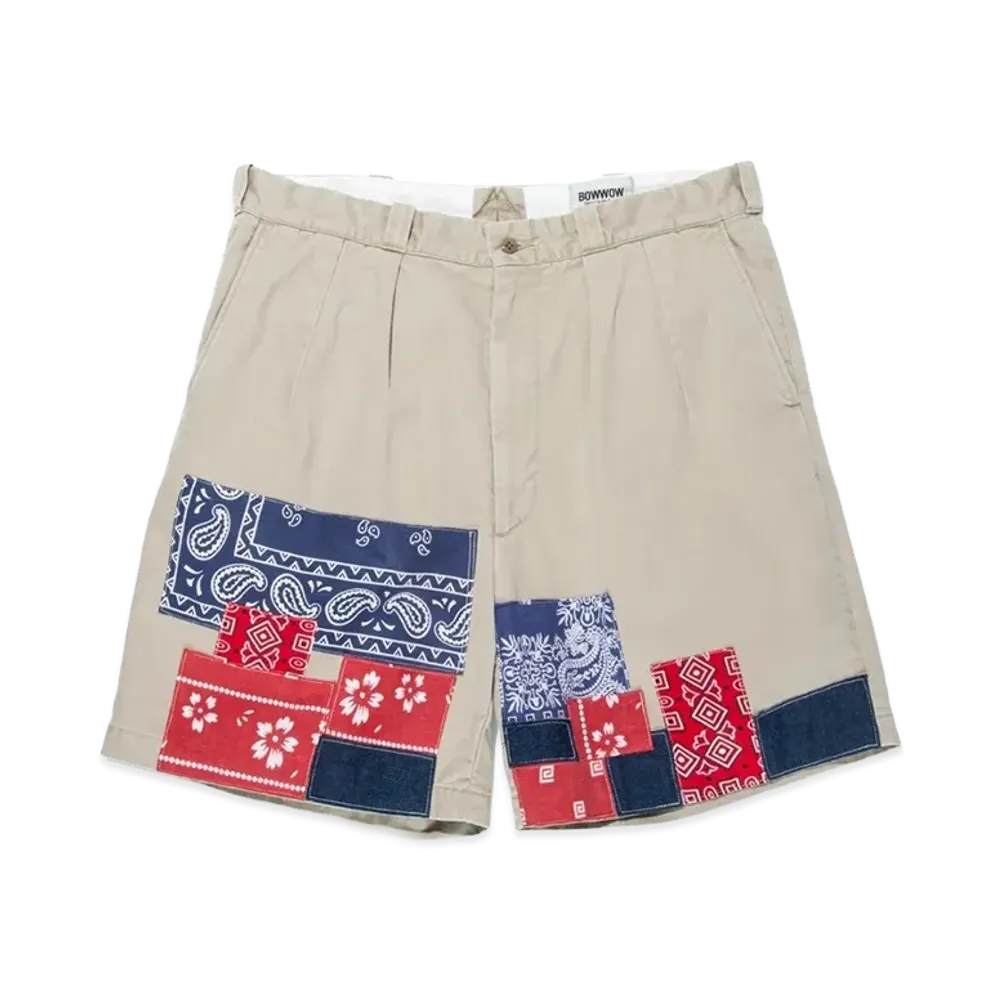 BOW WOW Bandana Remade Chino Shorts "Khaki"