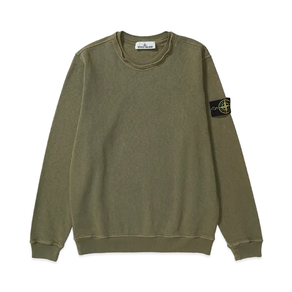 Stone Island Sweatshirt In Malfile Cotton "Green"