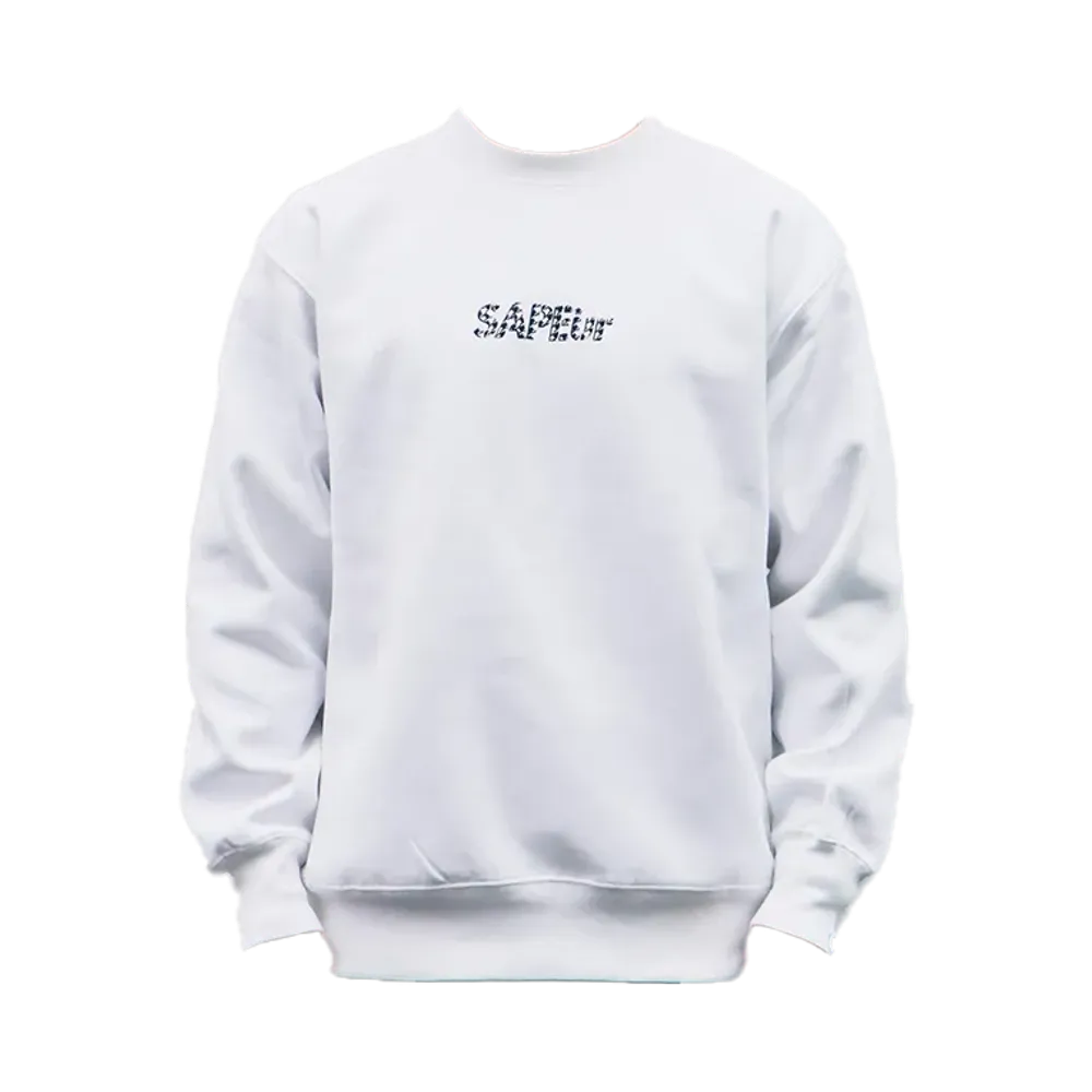 SAPEur Houndstooth L/S Tee "White"