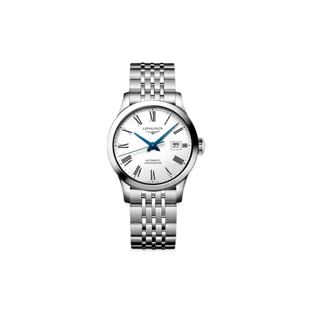 Longines Record Collection 30.00 mm "Matte White/Stainless Steel" L2.321.4.11.6