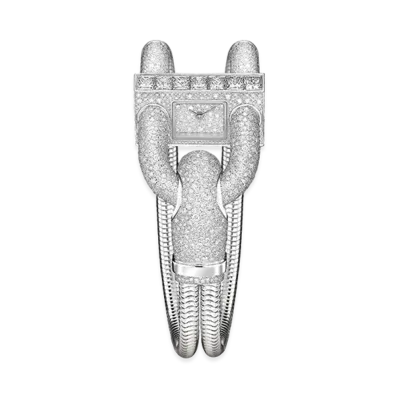 Van Cleef & Arpels Cadenas watch "18K White gold/Diamond"