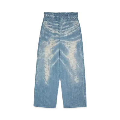 TAAKK WIDE DENIM "INDIGO BLEACH"