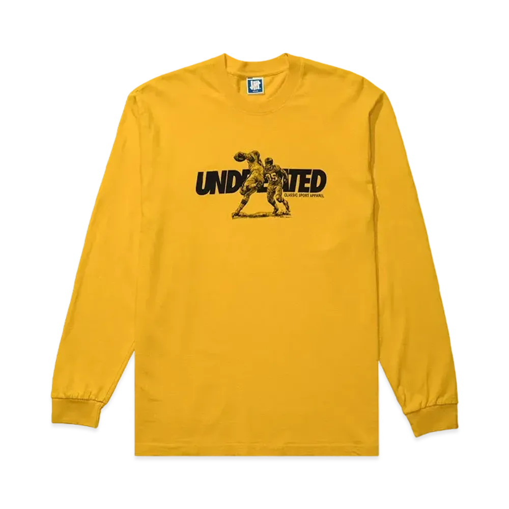UNDEFEATED RIGER TACKLE L/S TEE - 80269 "Yellow"