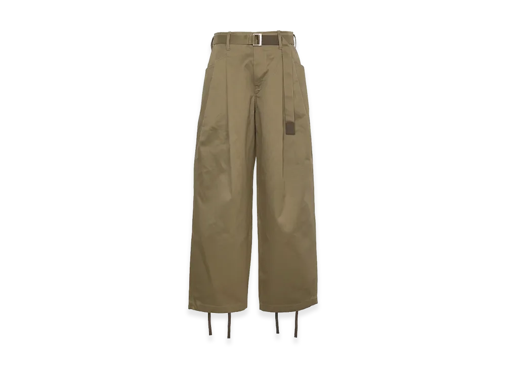 sacai Cotton Chino Pants "Dark Beige"