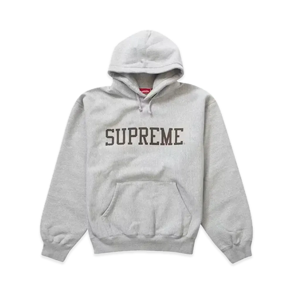 Supreme Varsity Hooded Sweatshirt "Heather Gray"