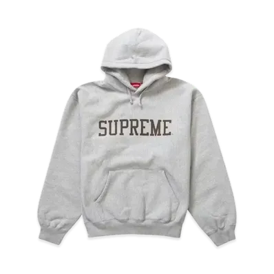 Supreme Varsity Hooded Sweatshirt "Heather Gray"