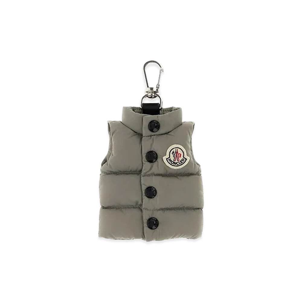 MONCLER Fabric Key Ring "Gray"