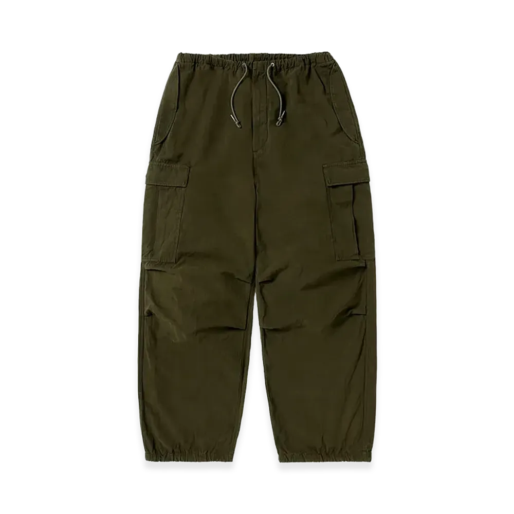A.PRESSE Washed Cotton Silk Linen HBT M-51 Overpants "Olive"