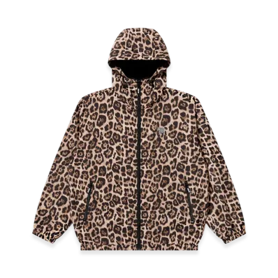 BlackEyePatch Leopard Patterned Ripstop Track Jacket "Leopard"