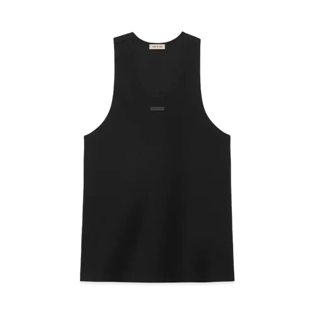 FEAR OF GOD ESSENTIALS Ribbed Tanktop "Black"