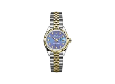 ROLEX Date-Just 28 Lavender Dial 10P Diamonds 279173G