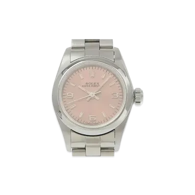 ROLEX Oyster Perpetual "Stainless Steel/Pink" 67180
