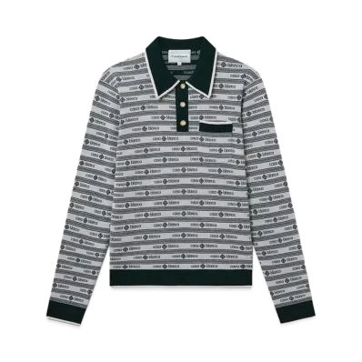 Casablanca Evergreen Logo Polo Shirt "Evergreen"