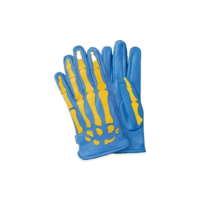 Supreme x Vanson Leather X-Ray Gloves "Blue"
